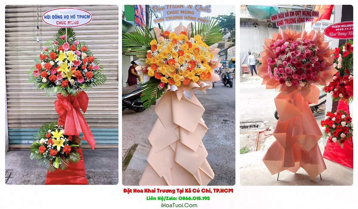 Hoa khai trương giao tận nơi tại Xã Củ Chi