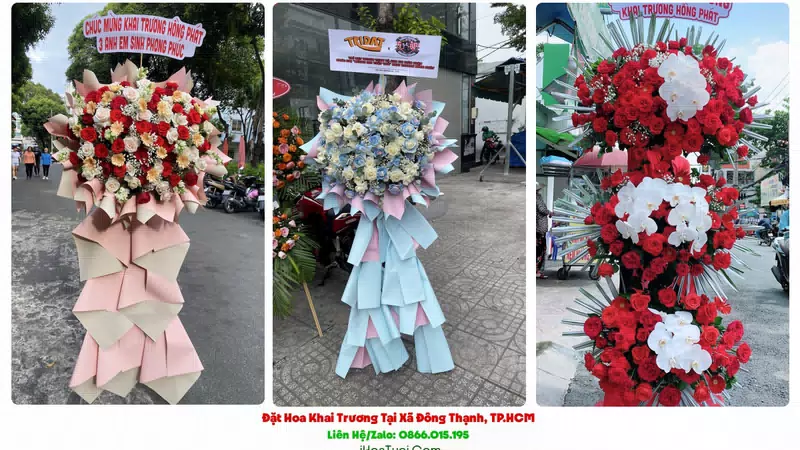 Đặt Hoa Khai Trương Xã Đông Thạnh, TP.HCM (Huyện Hóc Môn Cũ)
