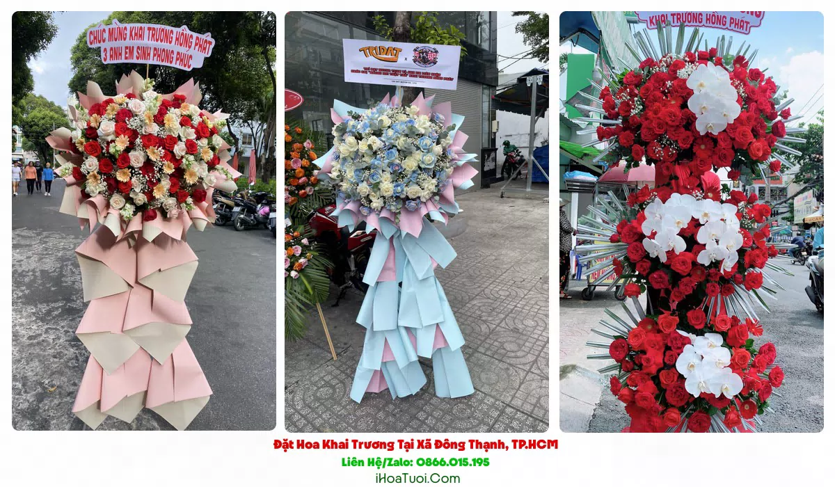 Đặt Hoa Khai Trương Xã Đông Thạnh, TP.HCM (Huyện Hóc Môn Cũ)