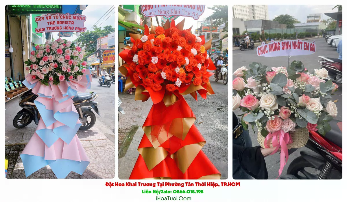 Đặt Hoa Khai Trương Tại Phường Tân Thới Hiệp, TP.HCM (Quận 12 Cũ)