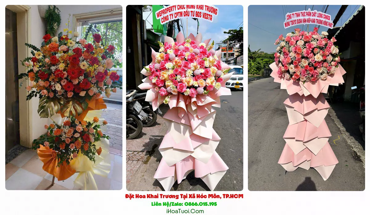 Đặt Hoa Khai Trương Tại Xã Hóc Môn, TP.HCM (Huyện Hóc Môn Cũ)