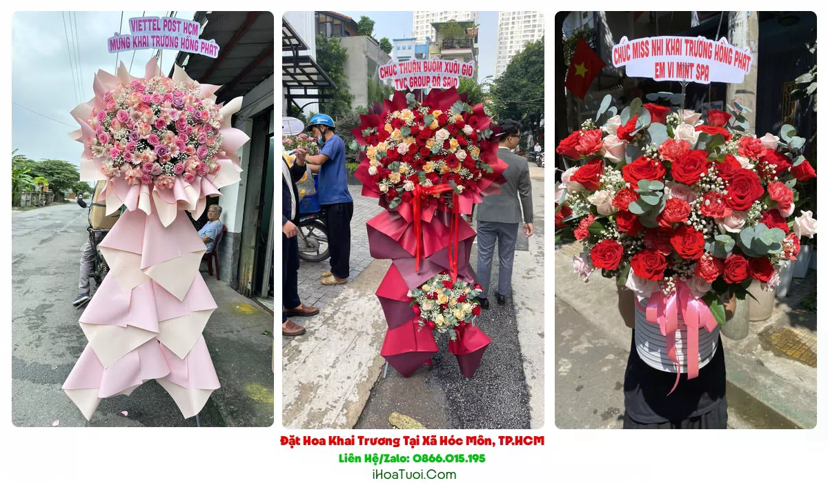 Kệ hoa khai trương tại Xã Hóc Môn TP.HCM