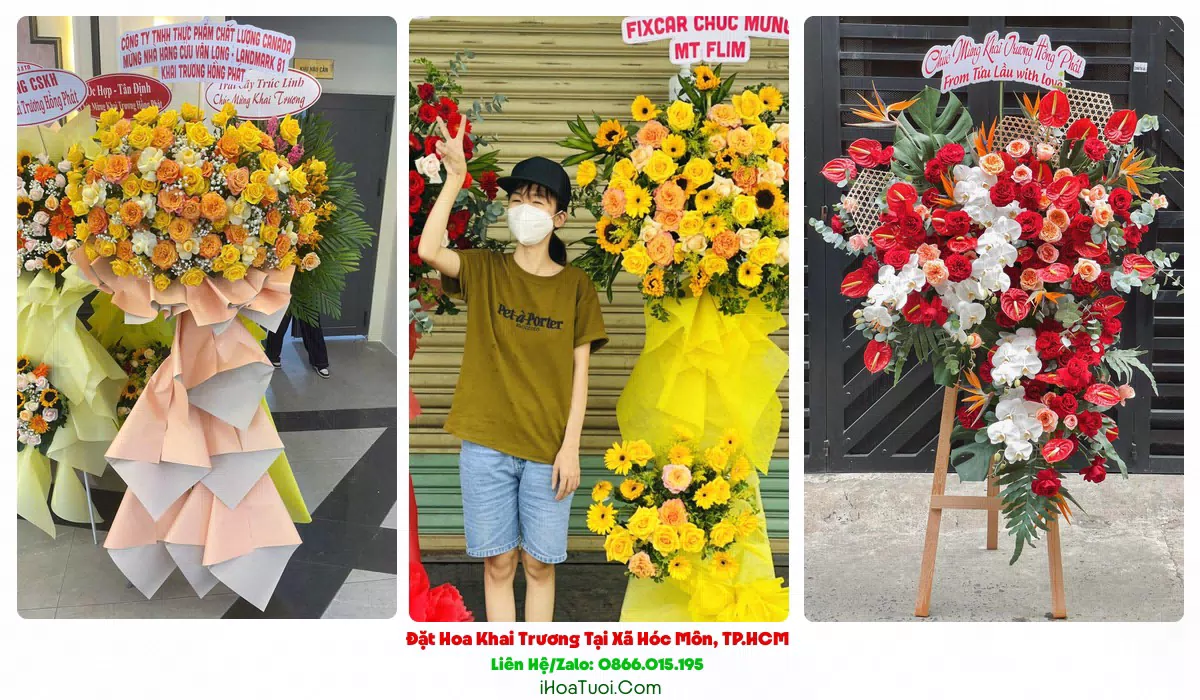 Giao hoa khai trương đúng giờ tại Xã Hóc Môn