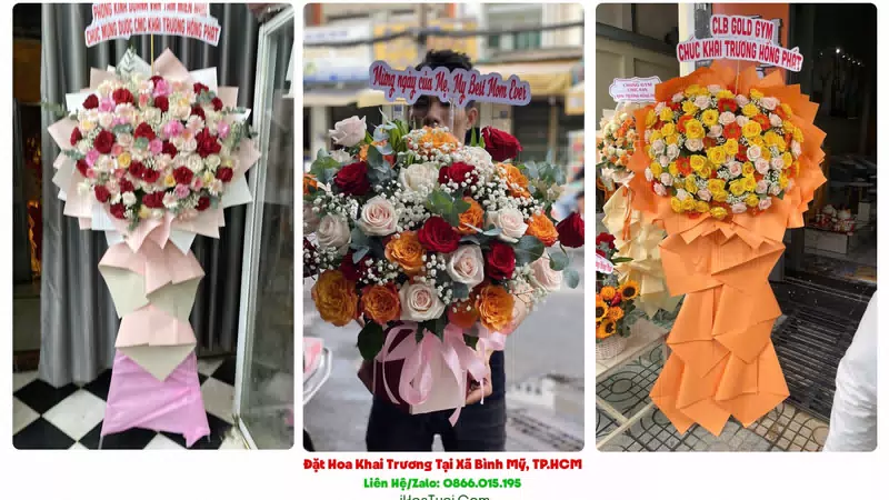Đặt Hoa Khai Trương Tại Xã Bình Mỹ, TP.HCM (Huyện Củ Chi Cũ)