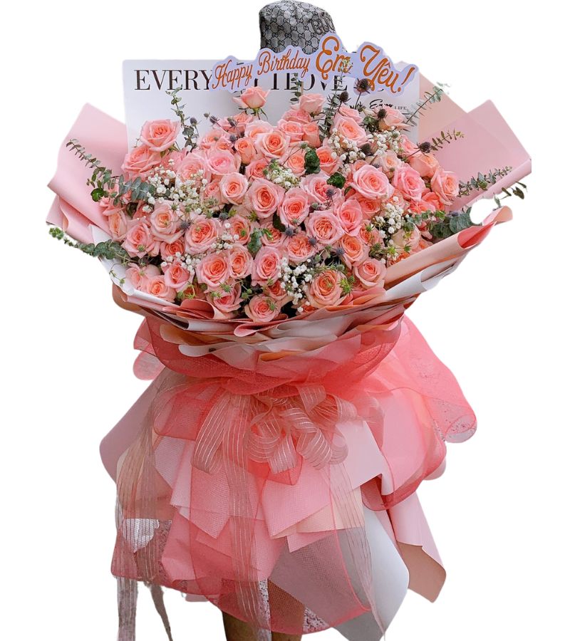 Bó Hoa Lớn Chúc Mừng Sinh Nhật Em Yêu