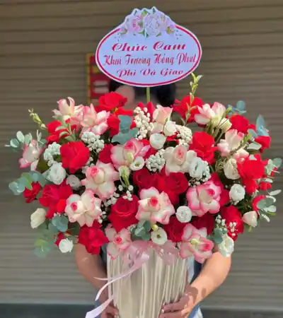 Giỏ hoa chúc mừng khai trương