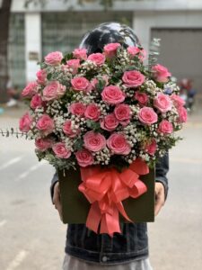 Giỏ Hoa Hoa Hồng Tươi (i906).