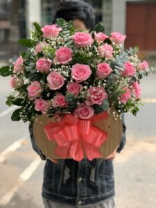 Giỏ Hoa Hồng Nắng Mới (i894).