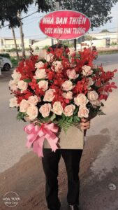 Giỏ Hoa Khai Trương Hồng Phát (i914).