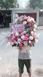 Giỏ Hoa Mừng Khai Trương Con (i925).