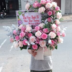 Giỏ Hoa Mừng Khai Trương Con (i925).