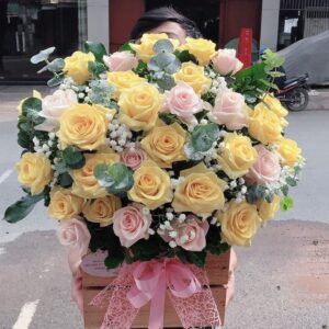 Giỏ Hoa Vàng Gửi Lời Xinh Lỗi (i898).