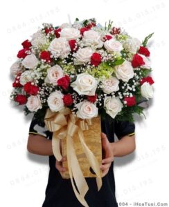 Bình Hoa Tươi Khai Trương Hồng Phát (i005)