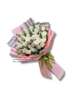 Bó hoa hồng trắng đáng yêu gửi tặng (i1021)