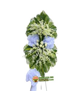 Hoa viếng Lan Trắng +Hồng Trắng (i1041)