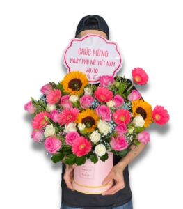 Giỏ hoa chúc mừng (i1066)