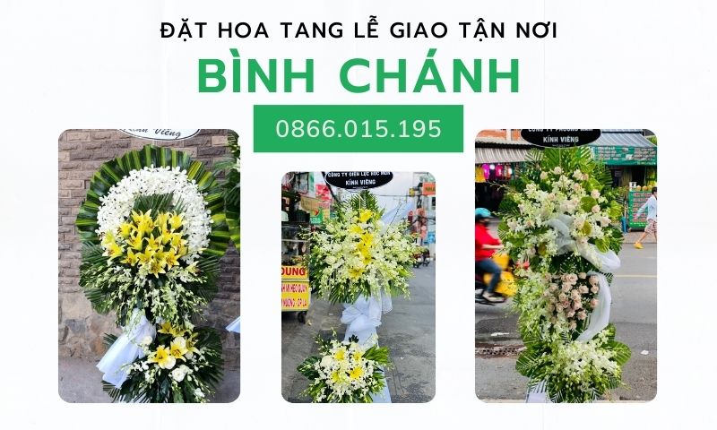 Hình ảnh hoa tang lễ Bình Chánh, shop đặt hoa viếng đám tang tại Bình Chánh