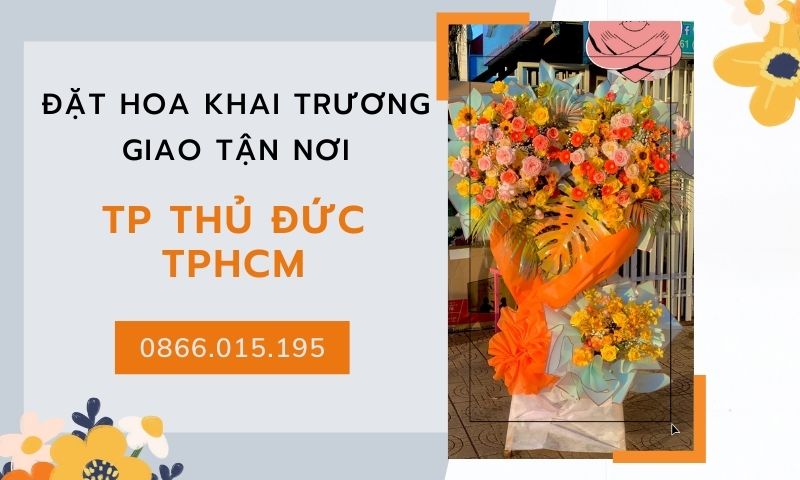 Hinh Anh Hoa Khai Truong Quan Thu Duc | iHoaTươi.Com